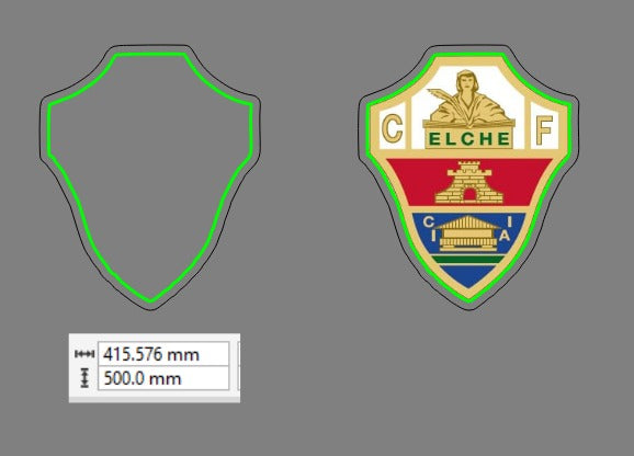 Lámpara LED Elche CF - 50x40cm