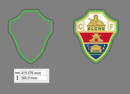 Lámpara LED Elche CF - 50x40cm